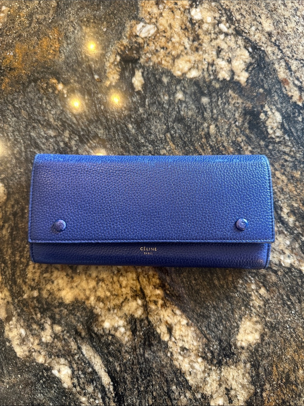 Cobalt blue authentic Celine wallet 100% authentic